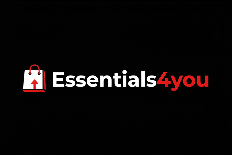 Essentials4you Black Background Logo